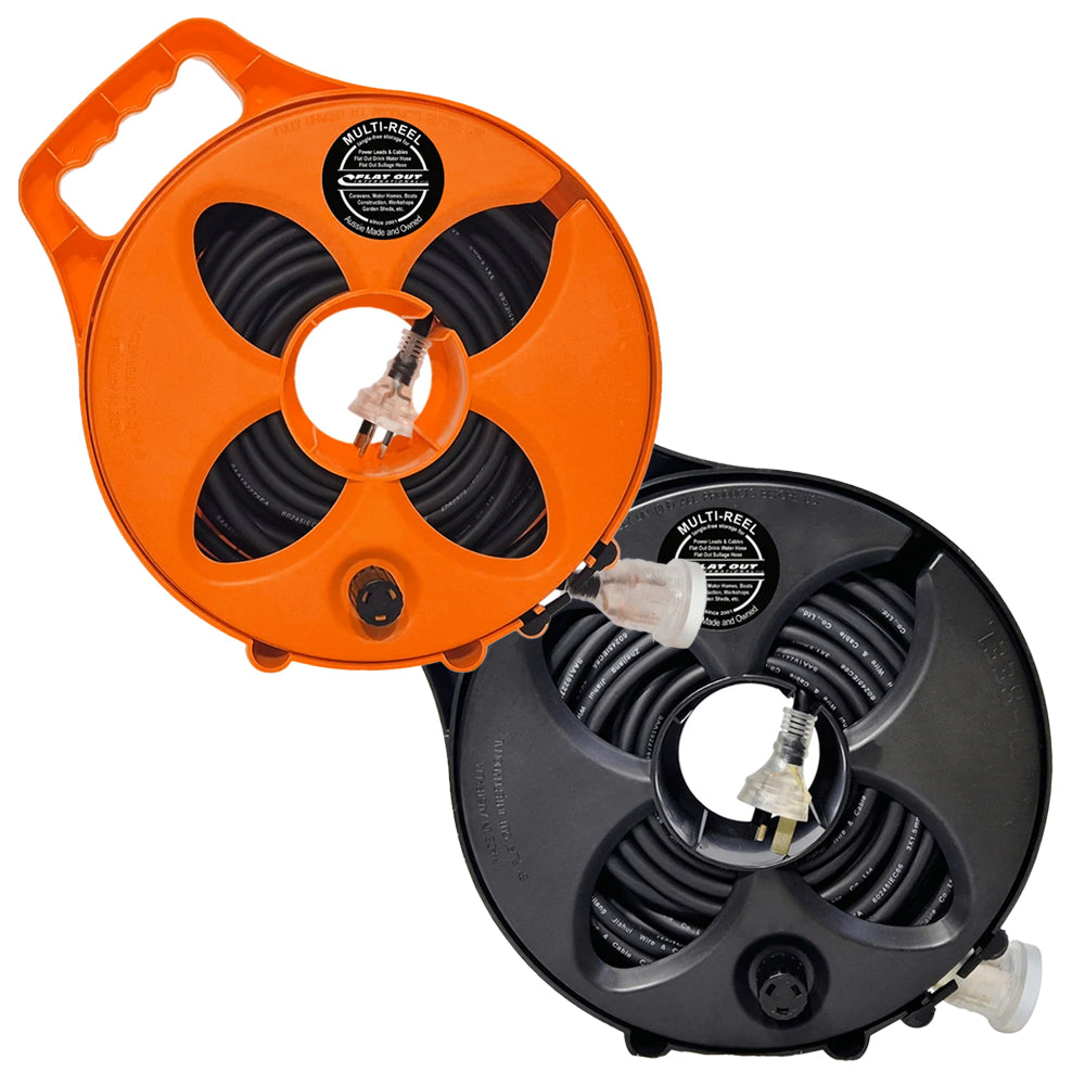 Flat Out Premium 15amp 12.5m Power Lead with Multi-Reel
