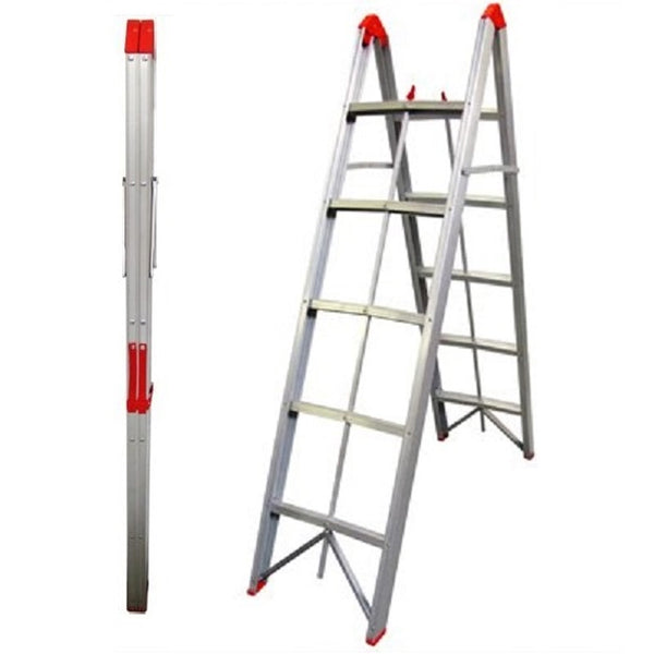 5-Step Aluminum Collapsible Step Ladder