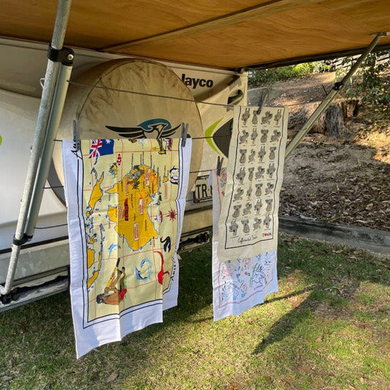 Underbed Clothesline - to suit Camper Trailers