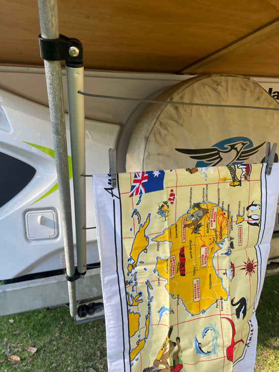 Underbed Clothesline - to suit Camper Trailers
