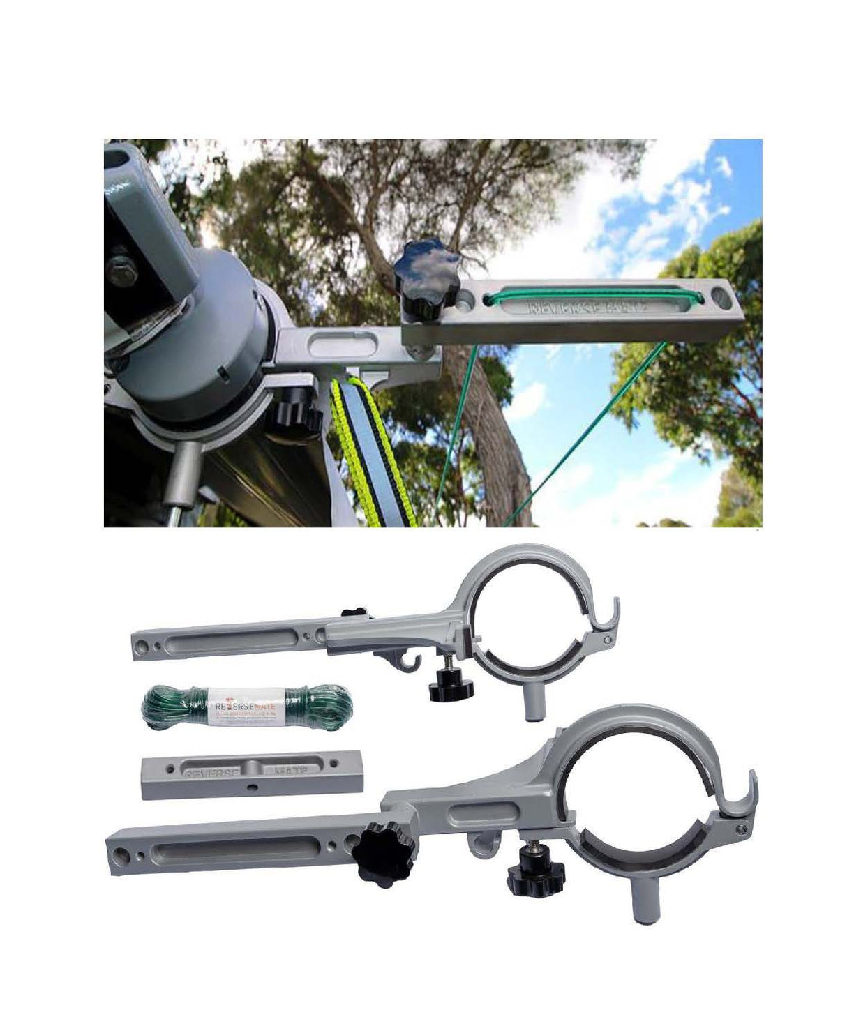 All-In-One Caravan Awning Clothesline