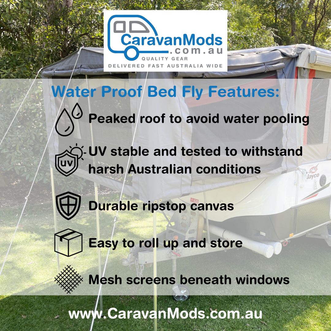 Bed End Flys with Waterproof Sides & Windows (Pair)