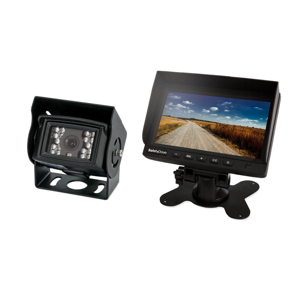 Safety Dave AHD Single Square Camera Kit w/ 6" Dash Monitor