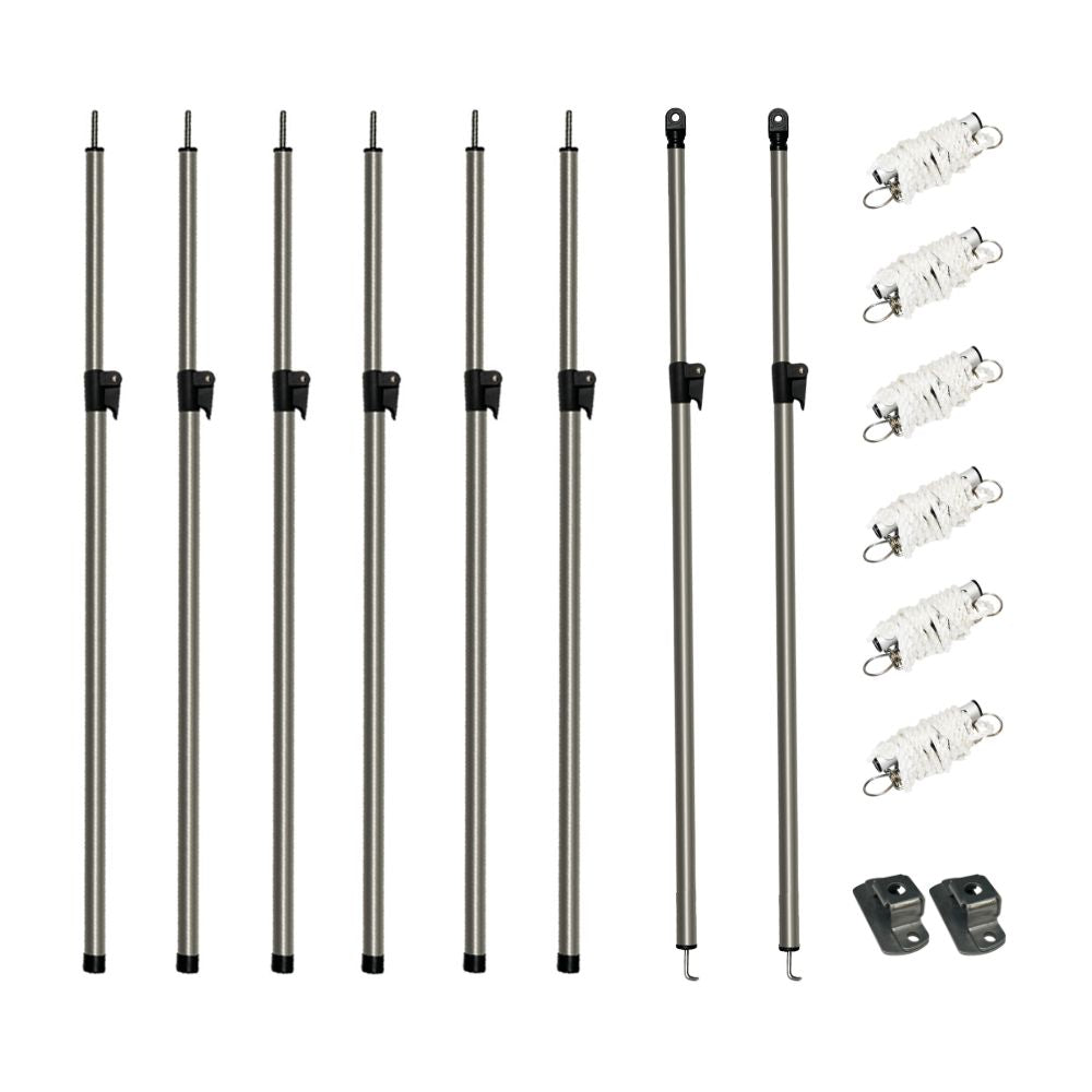 Standard Pole Set Up For Camper Trailer Bed End Flys