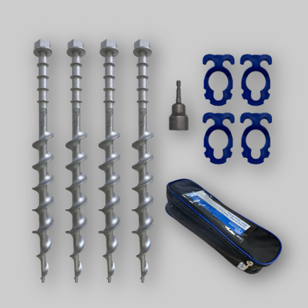 Alloy Screw in Tent Pegs (Pack of 4) with 19mm Driver