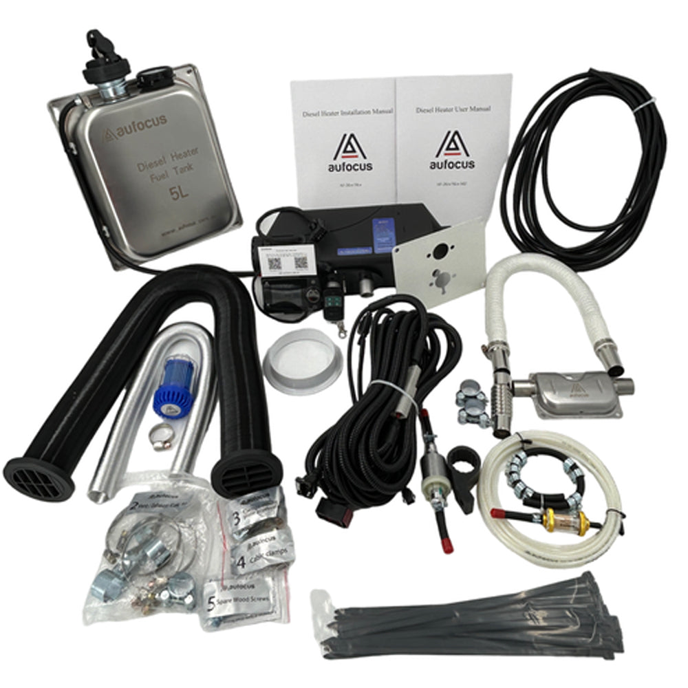 Au Focus 2KW Bluetooth Gen4 Diesel Heater and 5L Stainless Steel Tank
