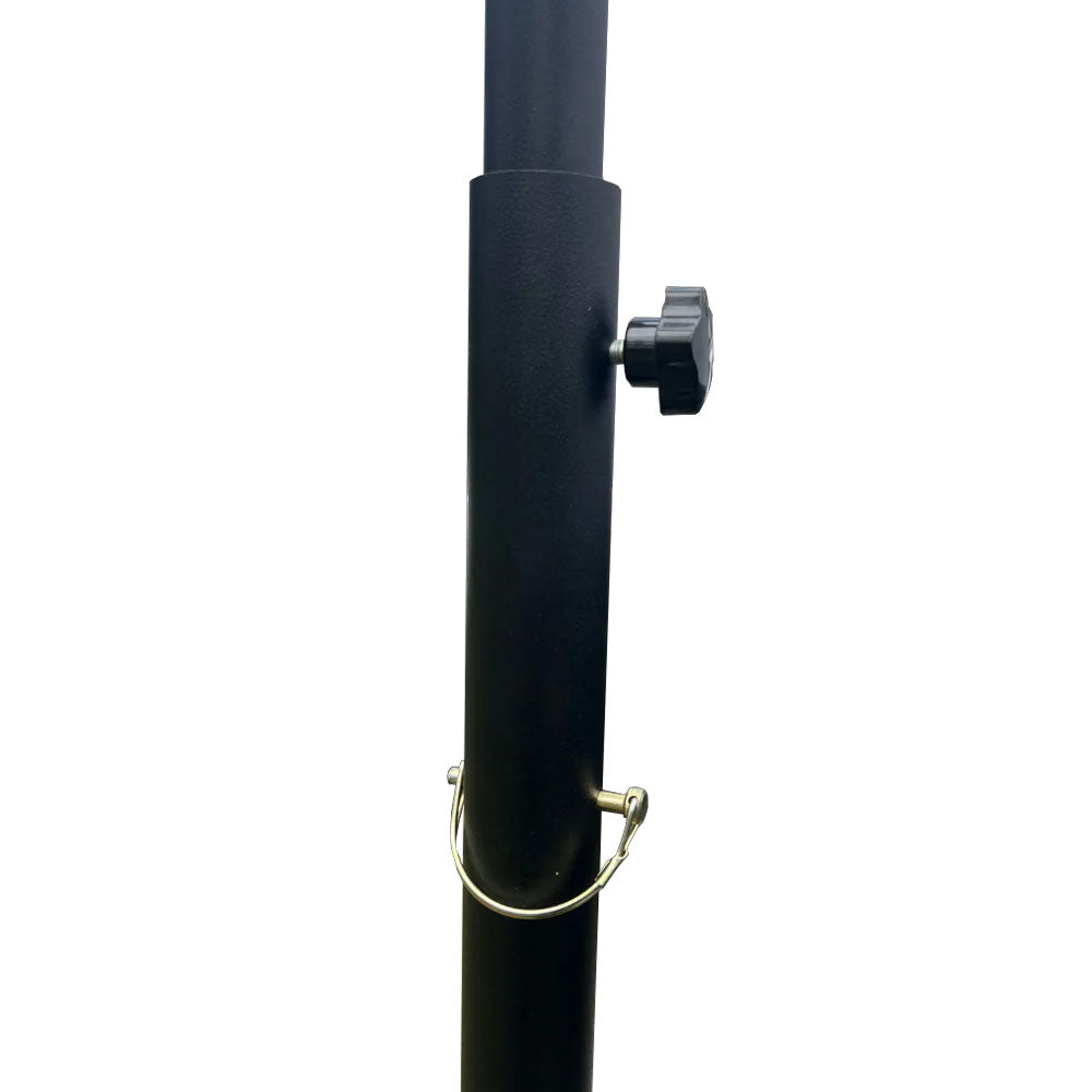 BBQARM Starlink Black 2-Part RV Pole with Mounting Kit