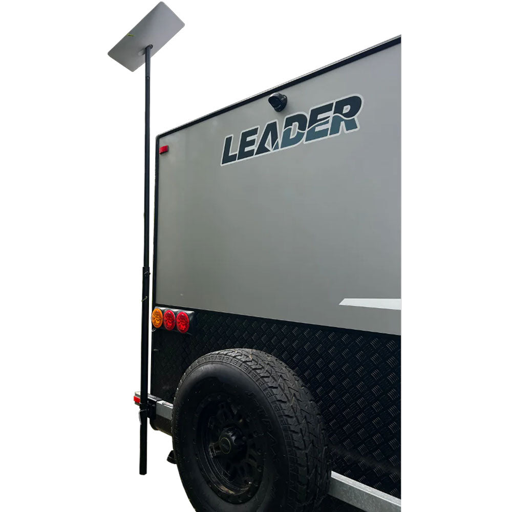 BBQARM Starlink Black 2-Part RV Pole with Mounting Kit