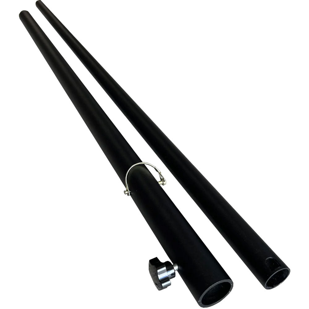 BBQARM Starlink Black 2-Part RV Pole with Mounting Kit