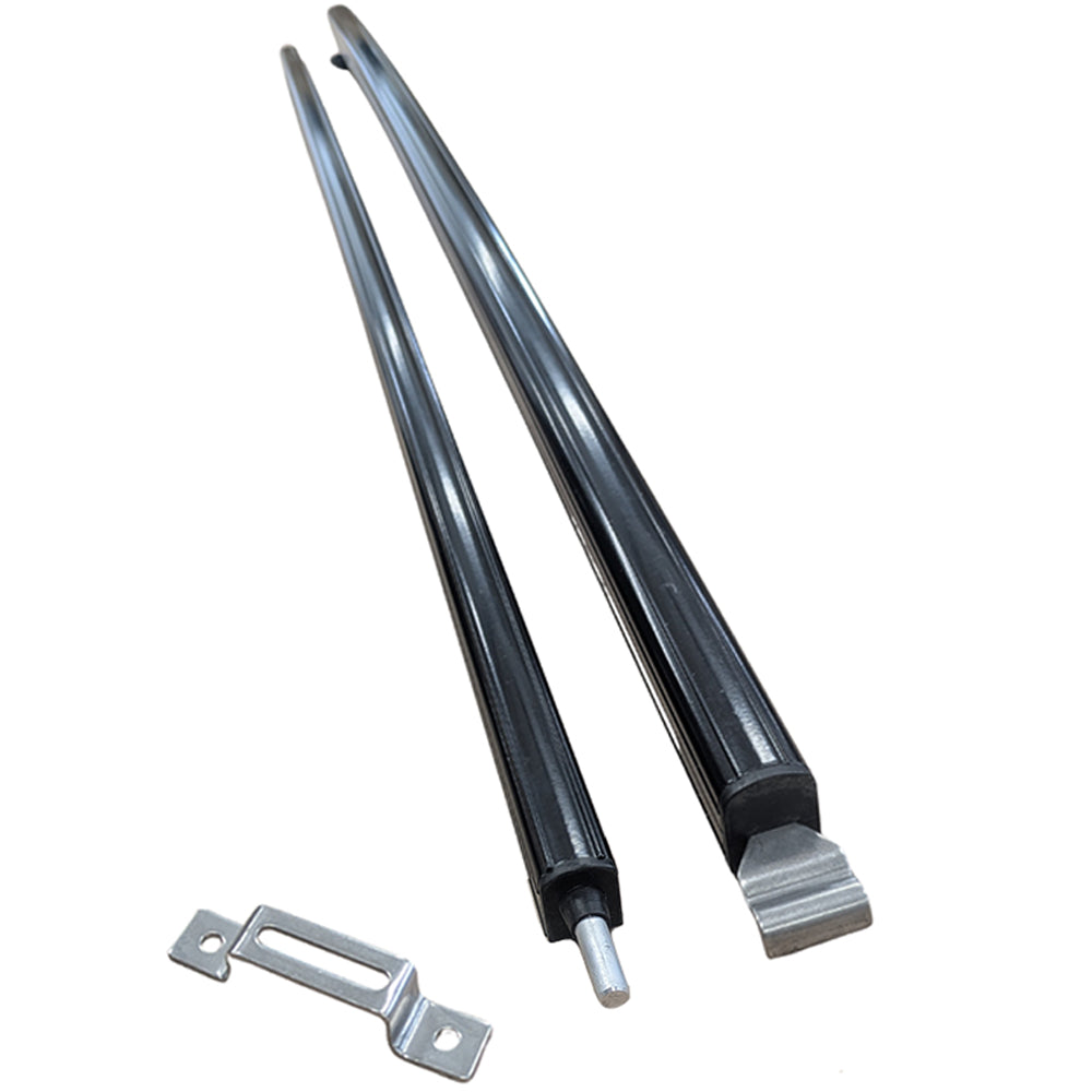 Black Caravan Anti Flap Kit with Storage Bag and Two Rafters