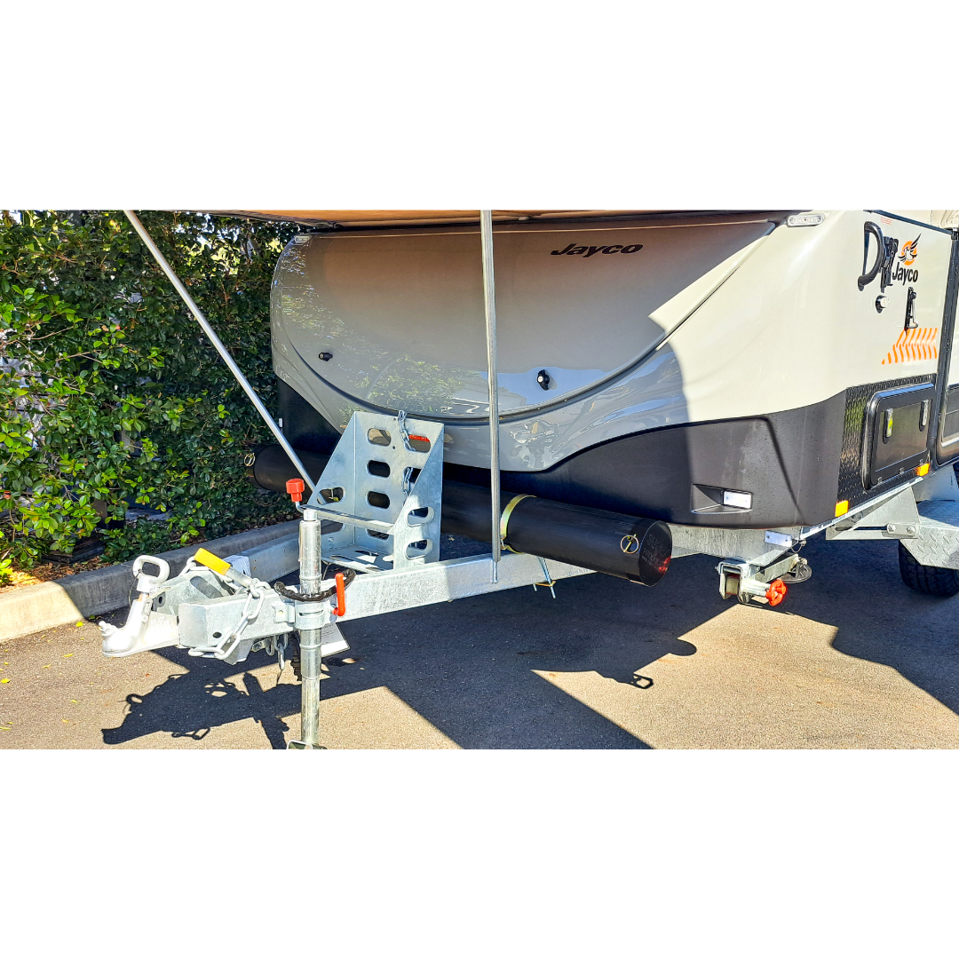 Black Tent Pole Carrier - 150mm