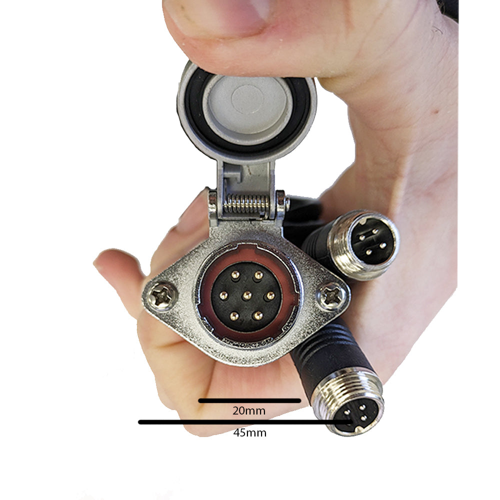 Safety Dave Double Woza Van Side Socket (7 Pin) and Mounting Bracket