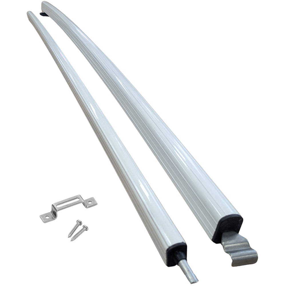 White Curved Roof Rafter - Slight