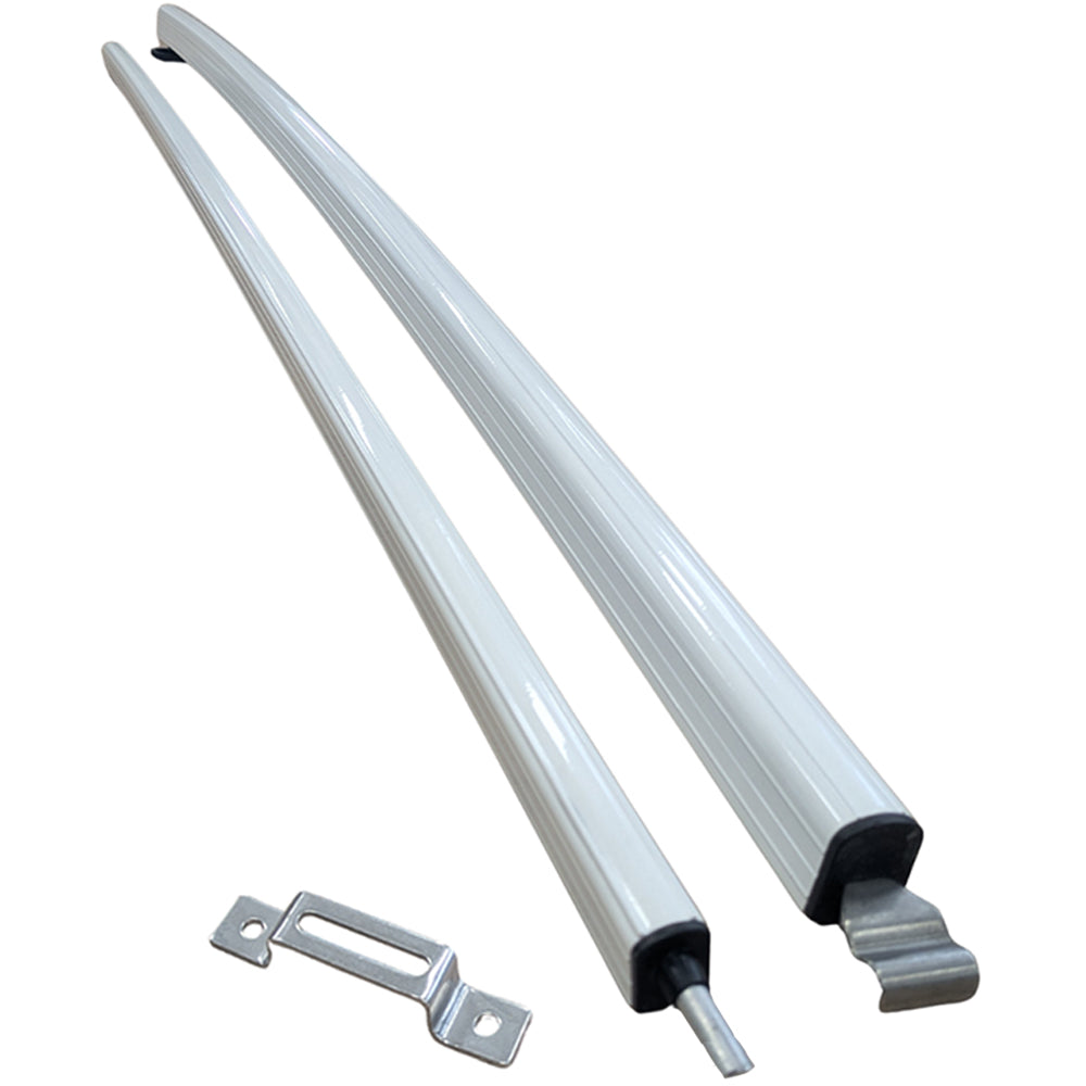 White Caravan Anti Flap Kit with Storage Bag and Two Rafters