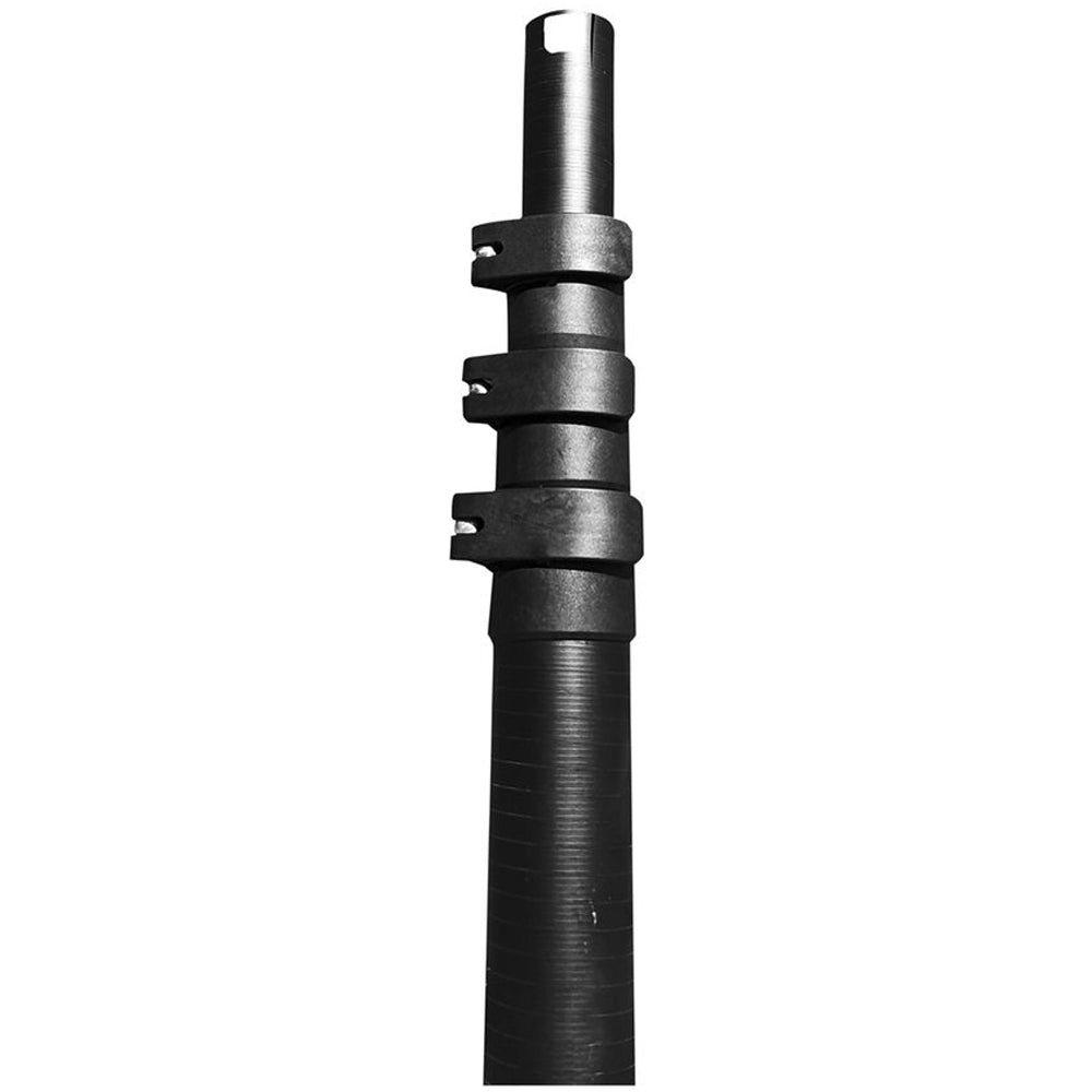 Black fibreglass telescopic pole for star link dishes