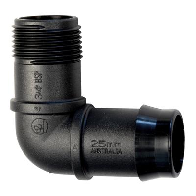 Male Threaded Elbow 3/4" 20mm BSPM - 25mm Barb