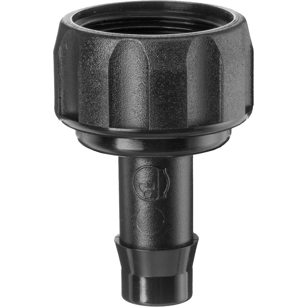 13mm Barb to 3/4" BSP (20mm) BSP Nut and Tail