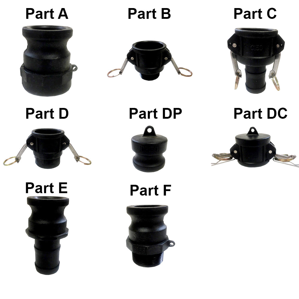 40mm Caravan Sullage Hose CamLock Fittings