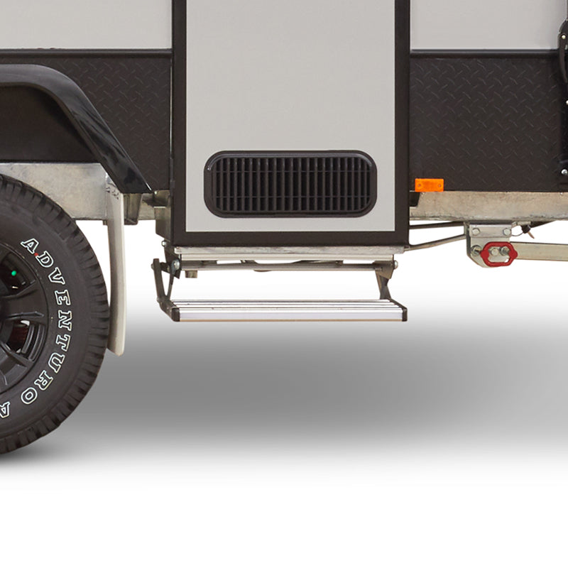 Spring Loaded Aluminium Fold Out step - Single - Coast to Coast