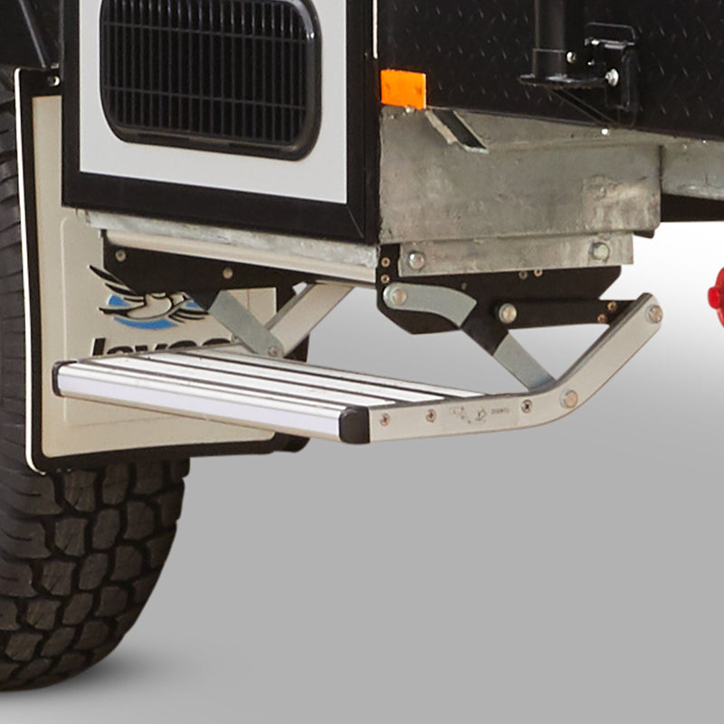 Spring Loaded Aluminium Fold Out step - Single - Coast to Coast