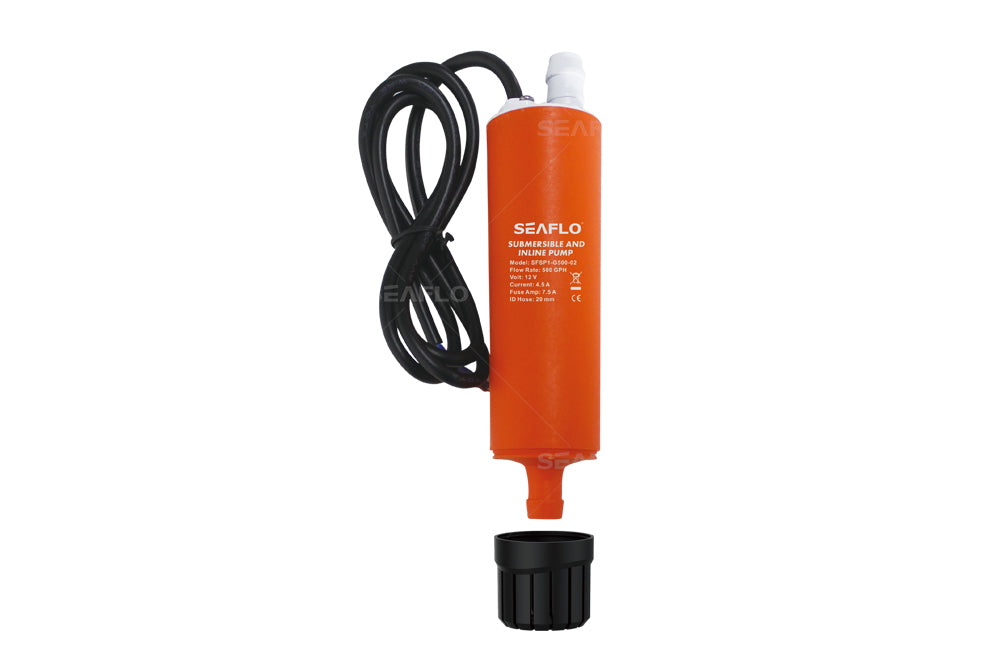 SeaFlo Submersible and In-Line Pump - 200GPH - Compact