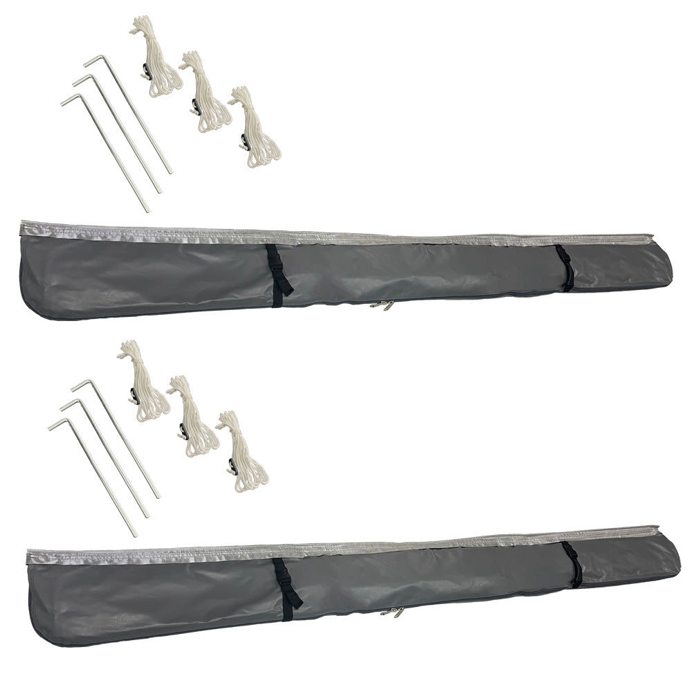 Bed End Flys with Waterproof Sides & Windows (Pair)