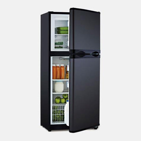 Bushman DC190L 12/24v Upright Fridge/Freezer 190L Black