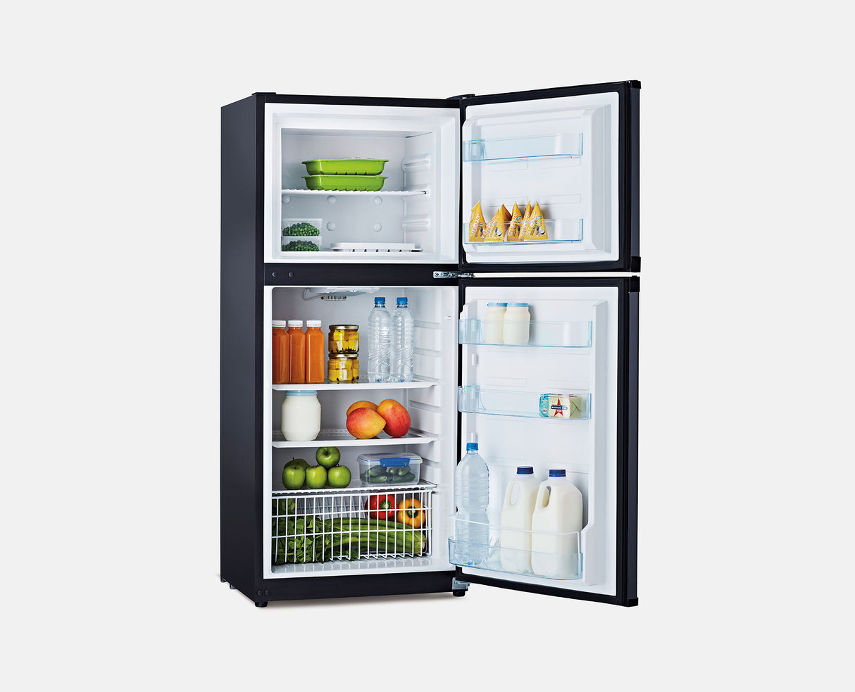 Bushman DC190L 12/24v Upright Fridge/Freezer 190L Black