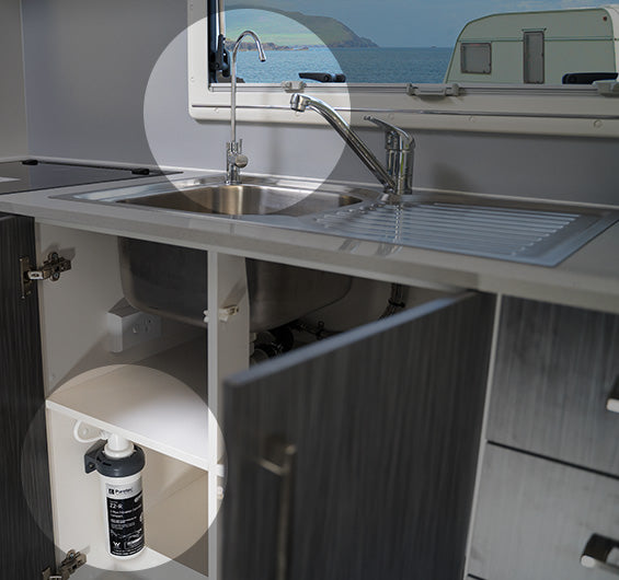 Puretec Undersink Caravan Filtration System with Tap - CR-Z2