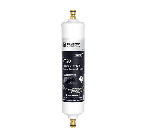 Caravan Inline Water Filter - SilverPlus Antibacterial technology