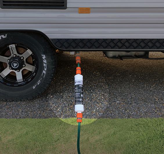 Caravan Inline Water Filter - SilverPlus Antibacterial technology
