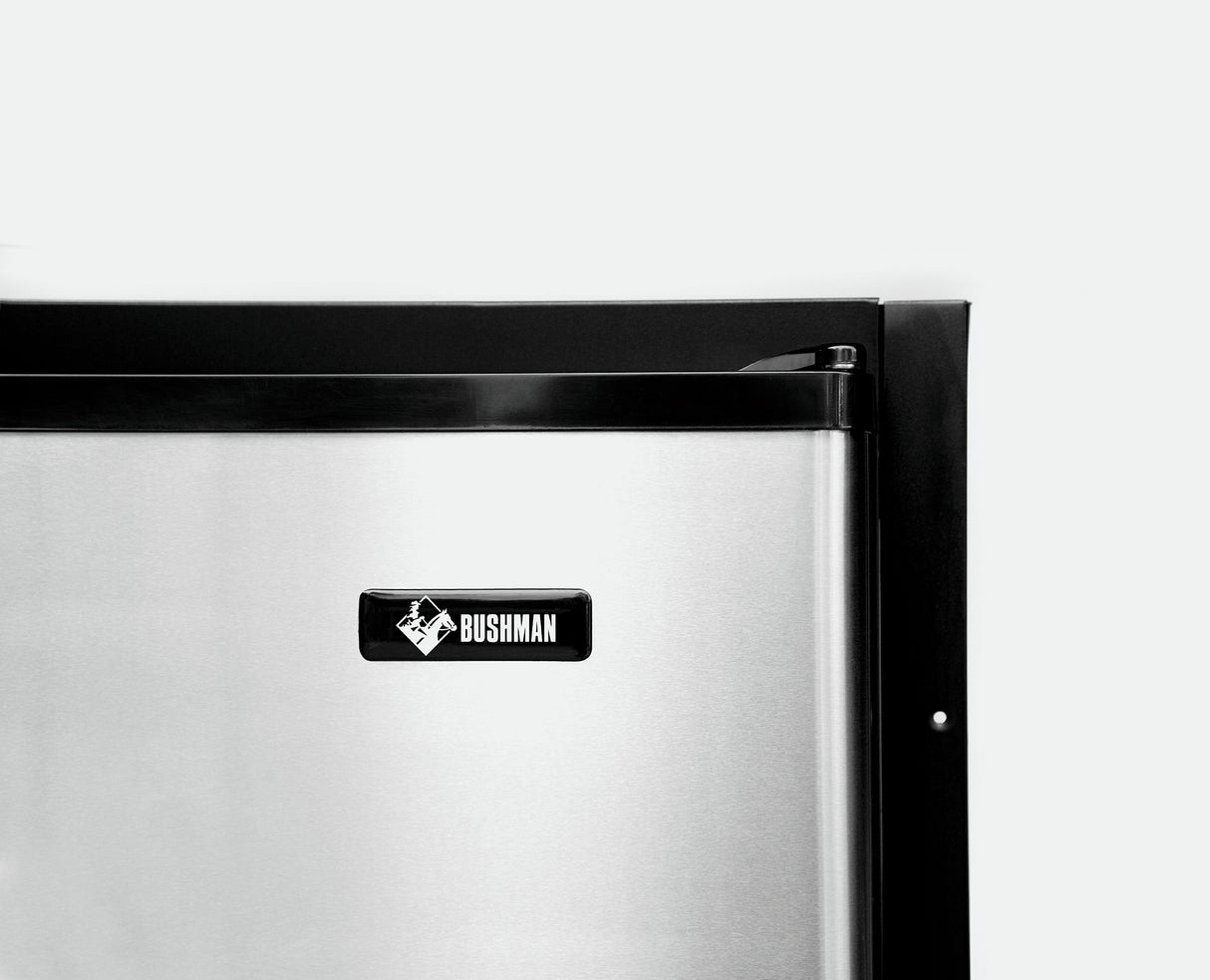 Bushman DC190L 12/24v Upright Fridge/Freezer 190L Black
