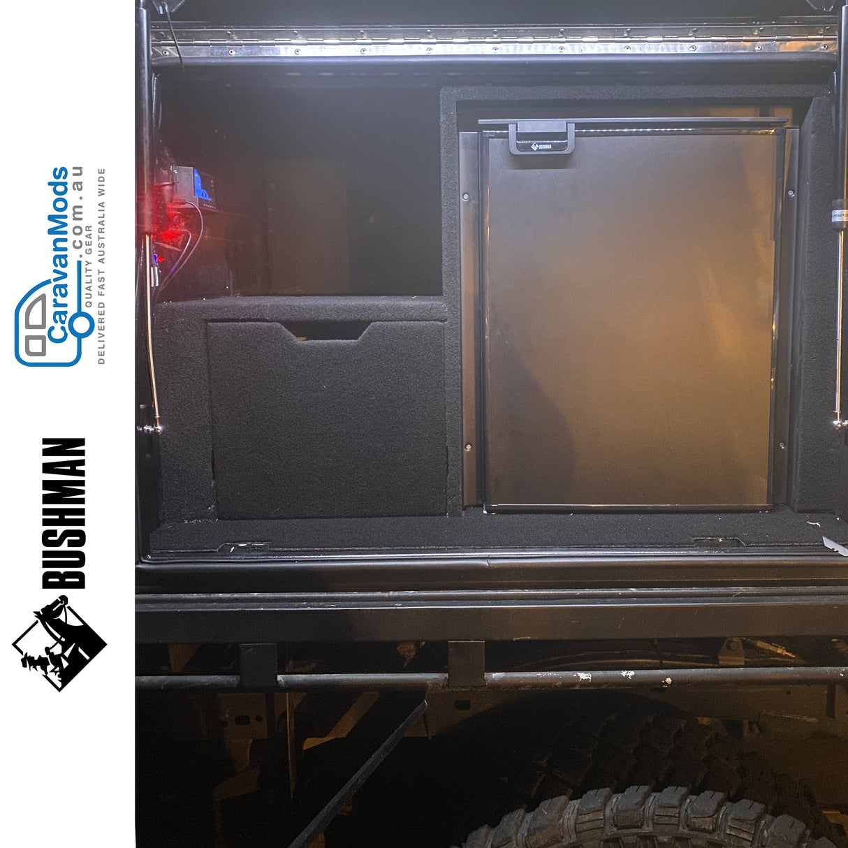 Bushman DC85X 12/24v Upright Fridge/Freezer 85L