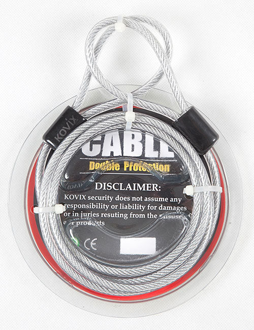 Kovix 6mm Braided Steel Cable 1.8m