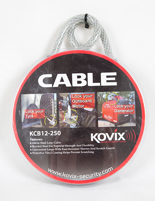 Kovix 12mm Braided Steel Cable 2.5m