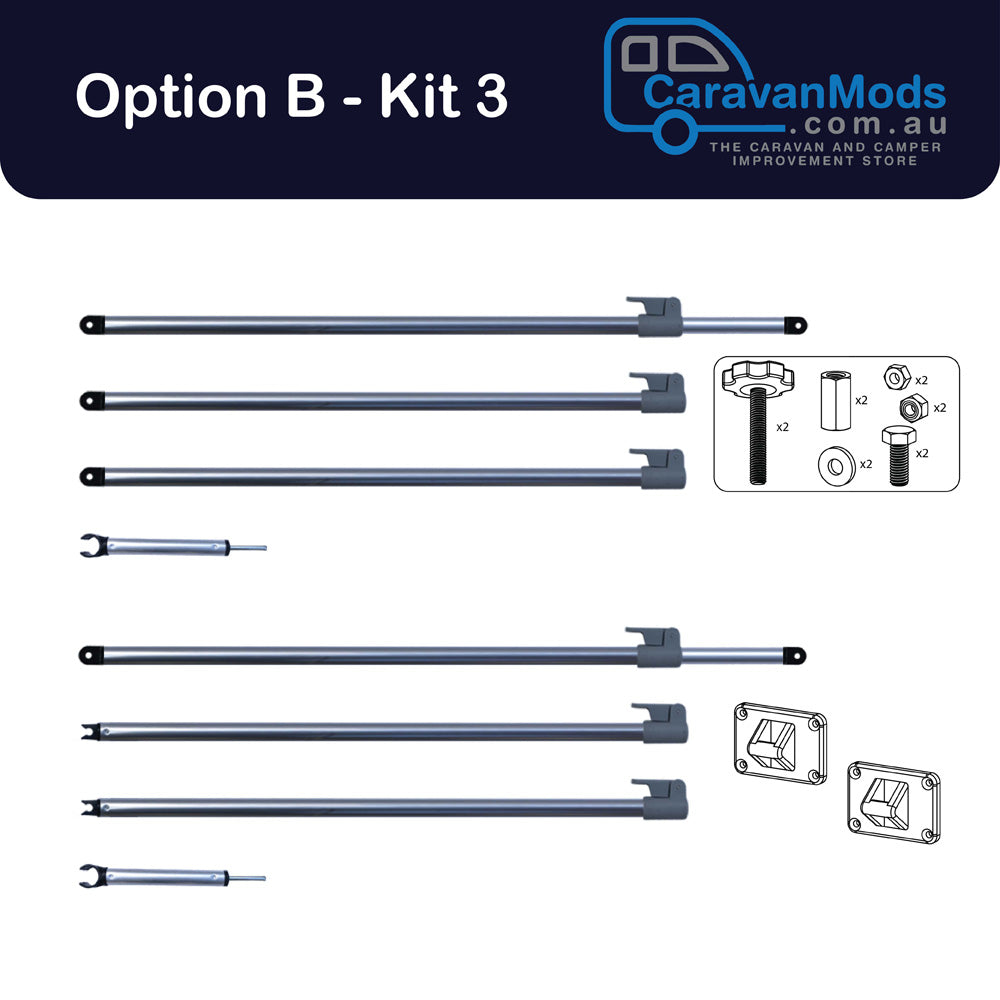 Bed Fly Conversion Kit - Option B: Hot Swappable Pole Kit
