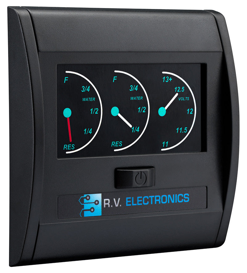 Water Gauge LCD 2 x Water & 1 x Voltmeter