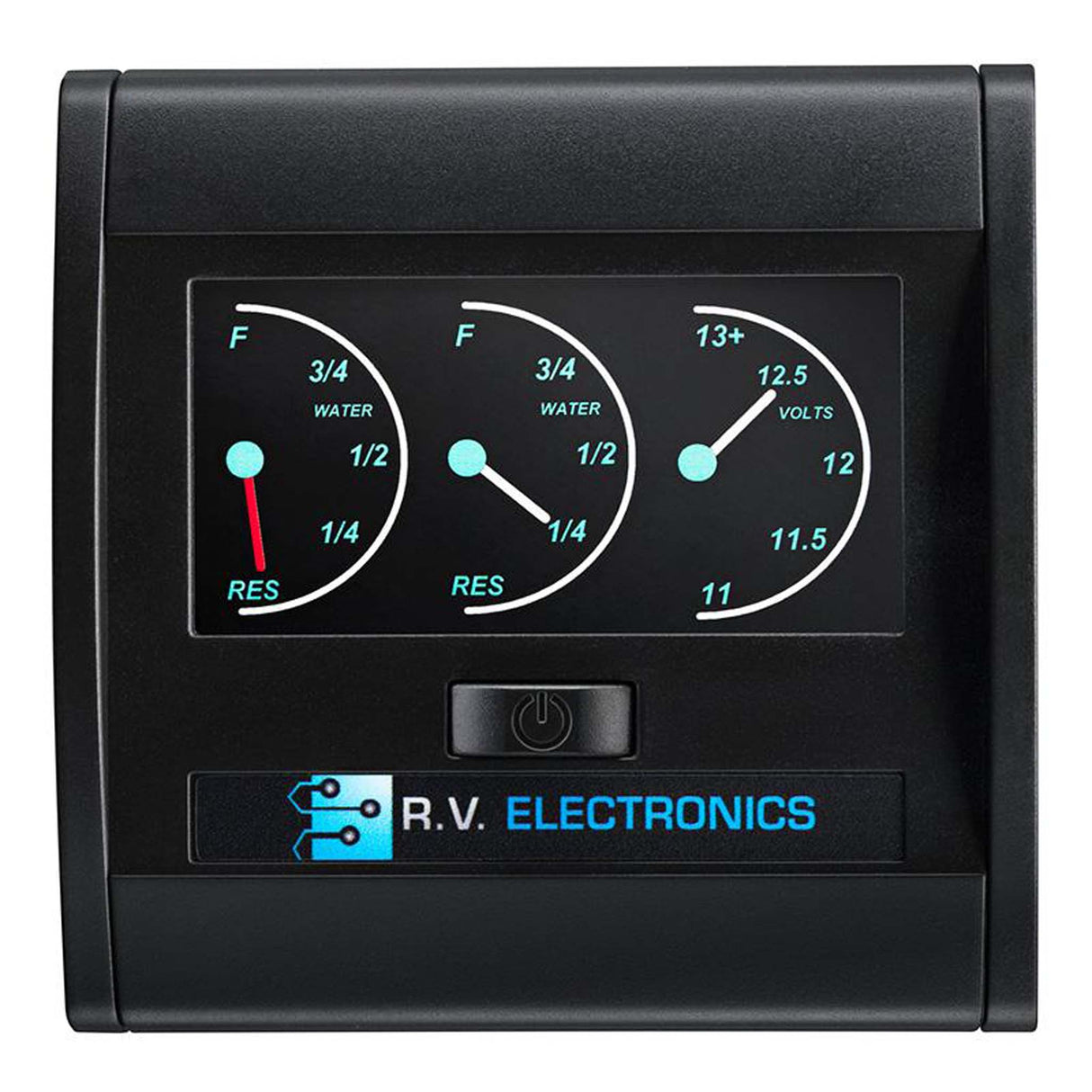 Water Gauge LCD 2 x Water & 1 x Voltmeter