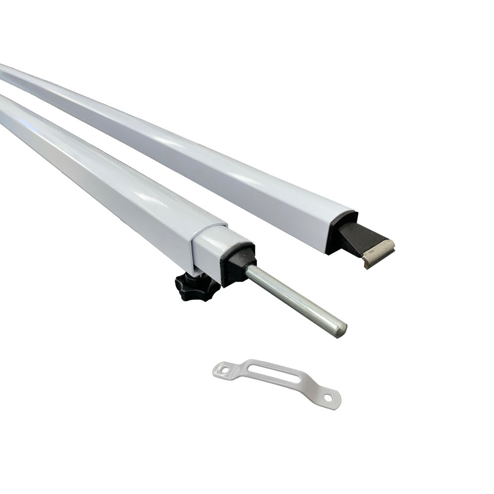 White Curved Roof Rafter - Acute Curve