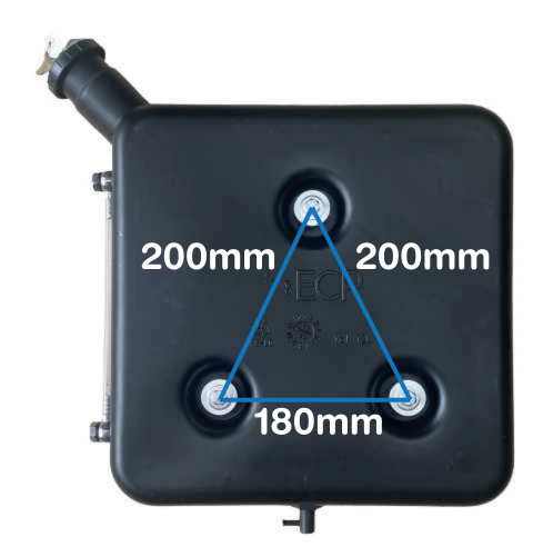 Diesel Fuel Tank 12L - Lockable With Gauge - Suits Diesel Air Heaters