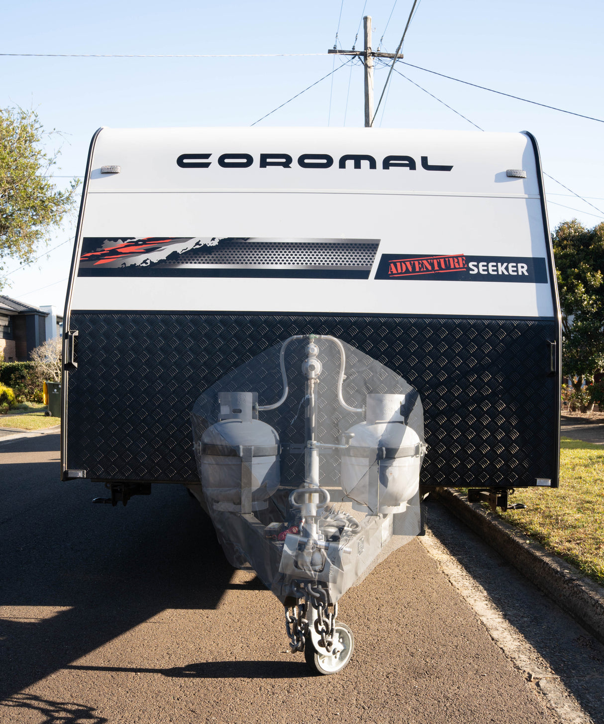 Caravan Drawbar Hitch Cover