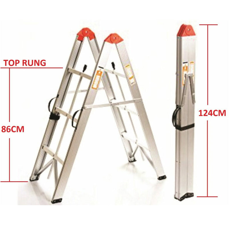 3-Step Aluminum Collapsible Step Ladder