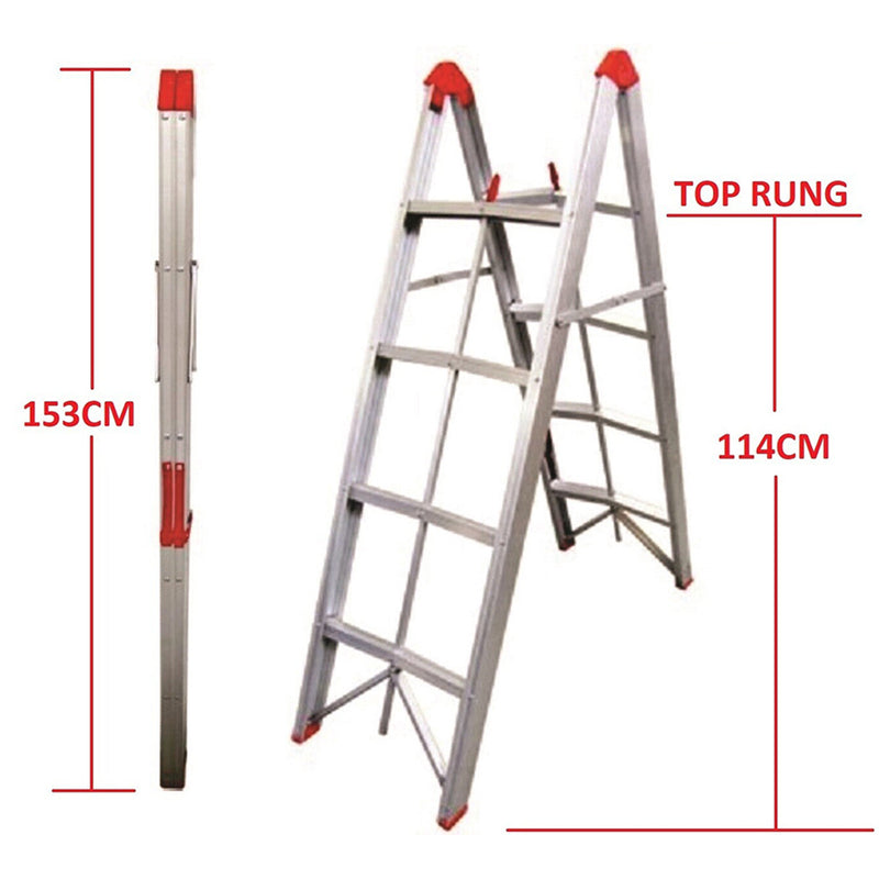 4-Step Aluminum Collapsible Step Ladder