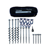 Aluminium Alloy Screw In Pegs Pack of 12 - 19mm Hex Drive