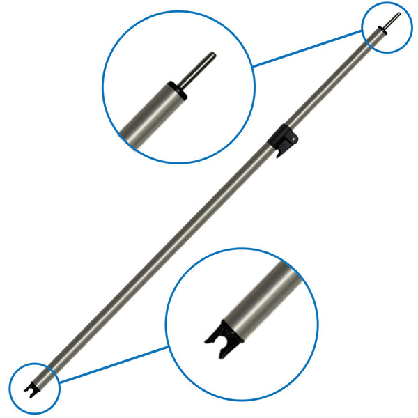 Bed Fly Conversion kit Single Pole - Diagonal Upright (Straight Spigot to Bird Beak Peg) - Max 274cm (9')