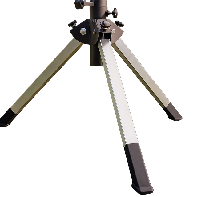 BBQARM tripod for Starlink RV Pole with legs spread