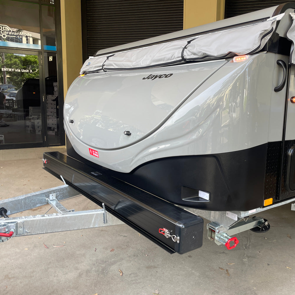 Square Caravan Pole Carrier Aluminium