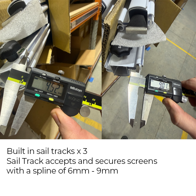 Supex White Caravan Awning Secura Bar Anti Flap Kit
