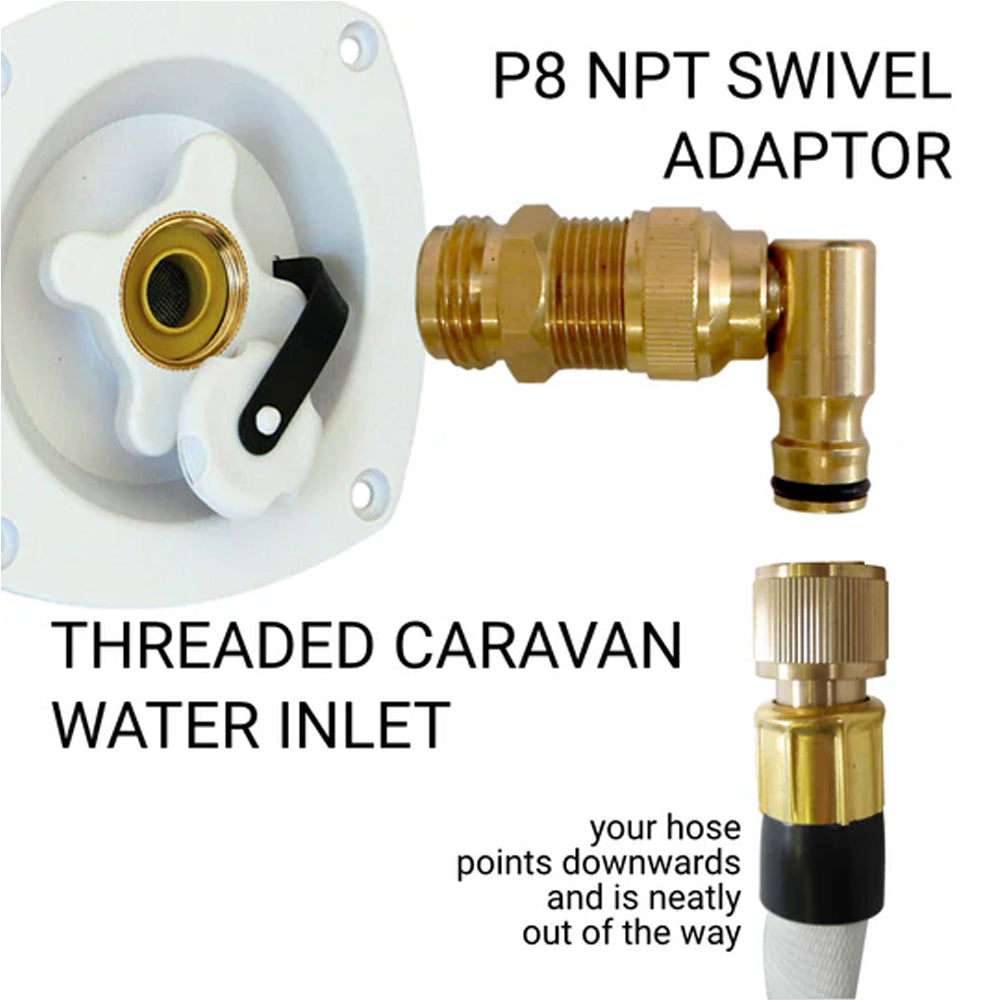 Flat Out NPT Water Inlet Thread Connector