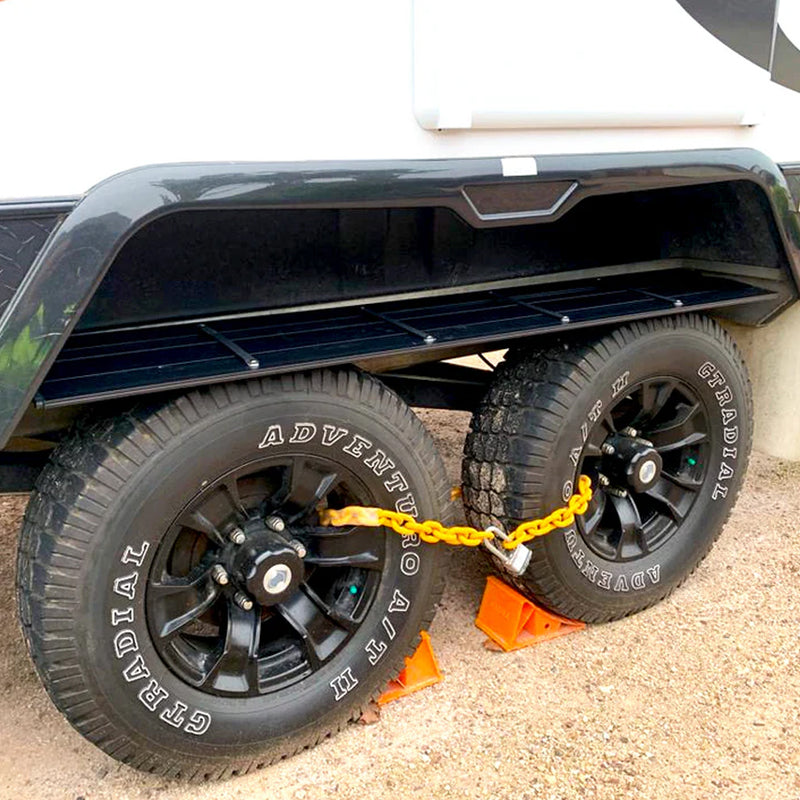 Foldable Caravan Outdoor Dual Axle Wheel Shelf